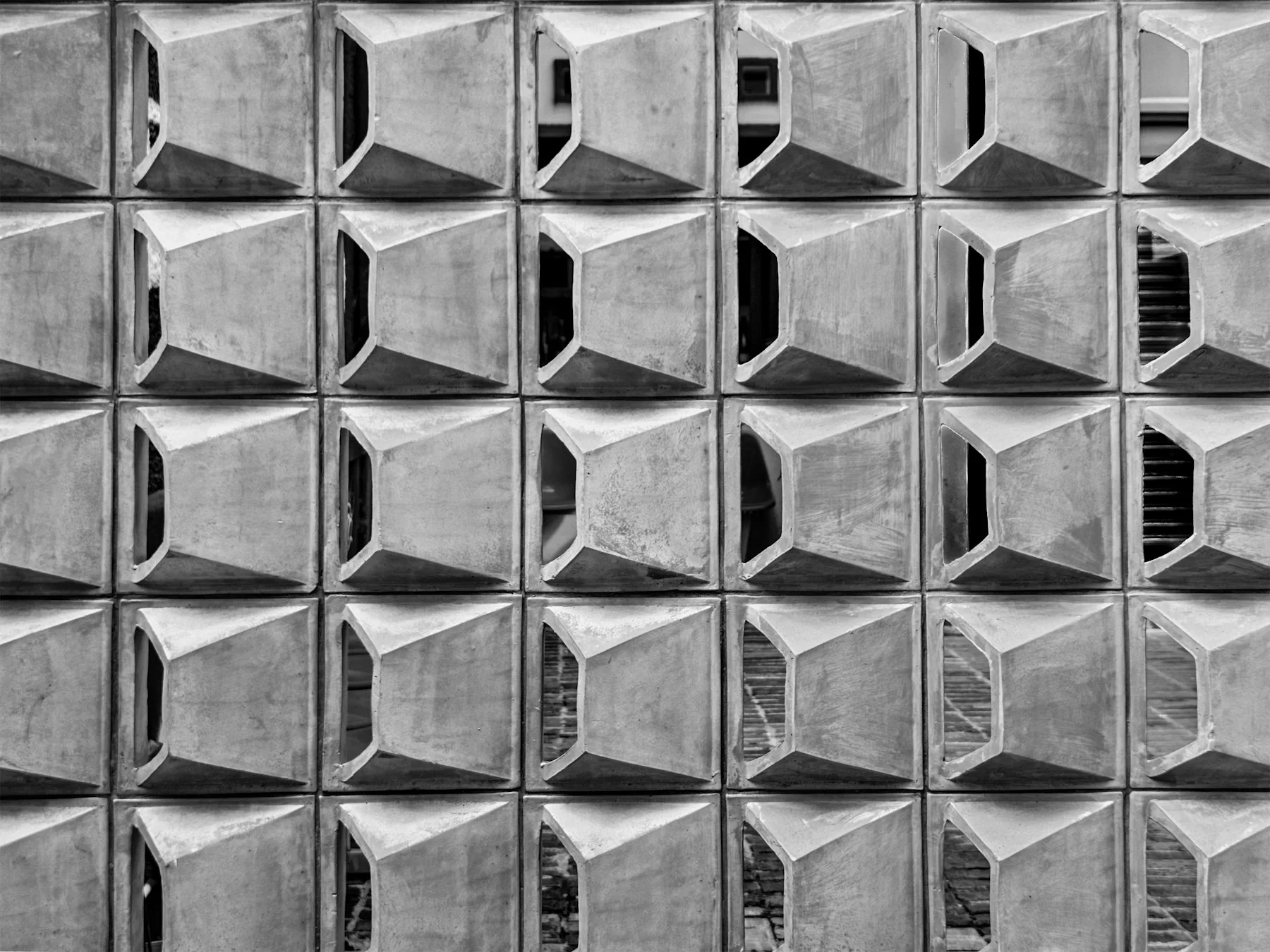 Concrete surface showing material and joint detail
